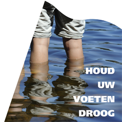 Houd uw voeten droog